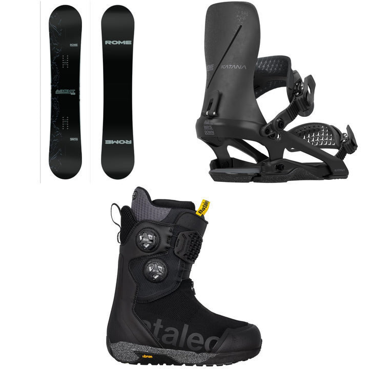 Rome Agent Pro Snowboard + Katana FW Snowboard Bindings + Bataleon Acid Boa Snowboard Boots 2026