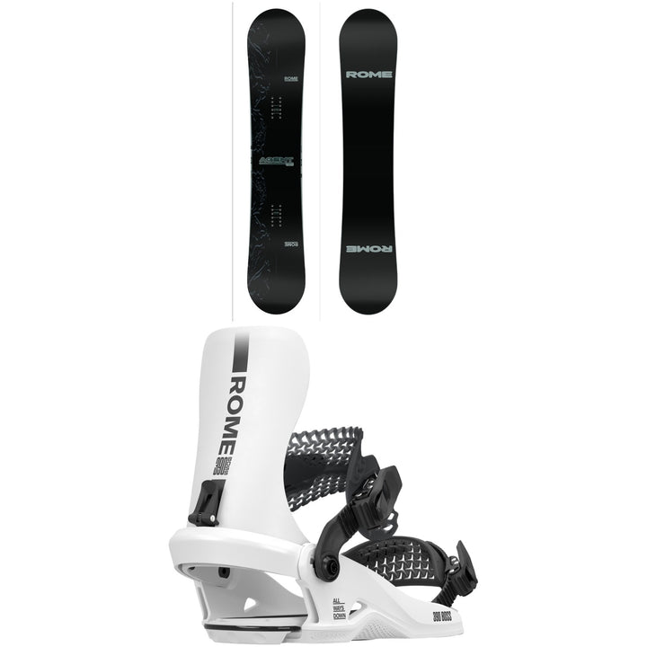 Rome Agent Pro Snowboard + 390 Boss HW Snowboard Bindings 2026