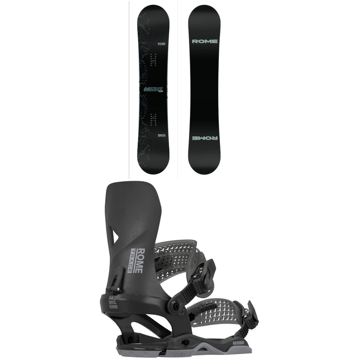 Rome Agent Pro Snowboard + Trace AW Snowboard Bindings 2026