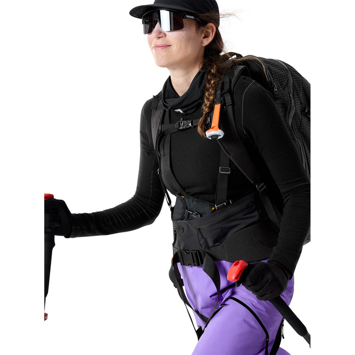 Arc'teryx Rush Short Bib Pants - Women's Aster/Black