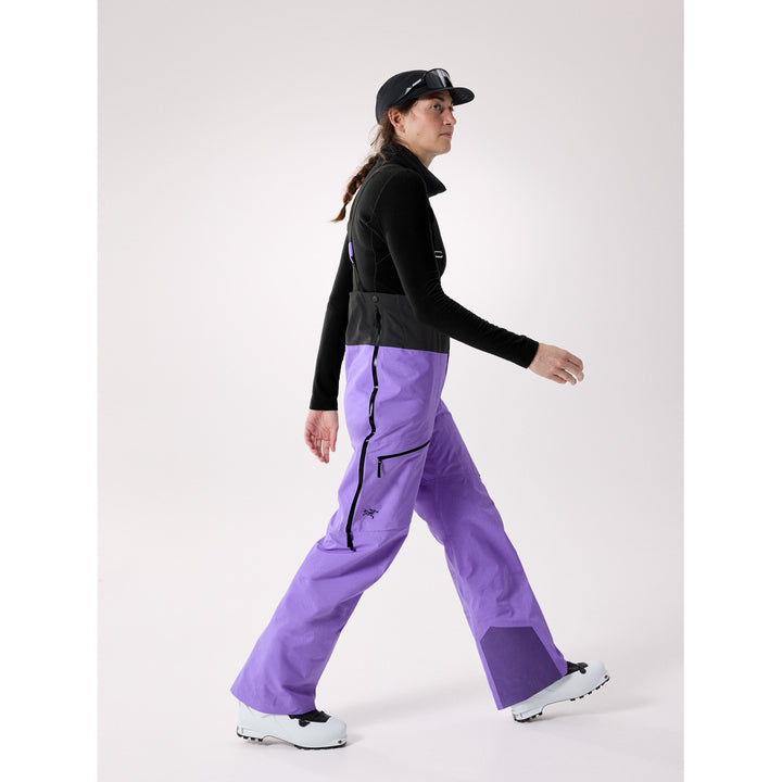 Arc'teryx Rush Short Bib Pants - Women's Aster/Black