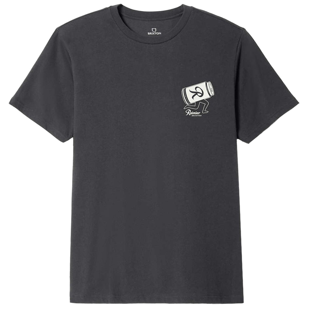 Brixton Rainier Beer Run Short-Sleeve Standard T-Shirt - Men's Black