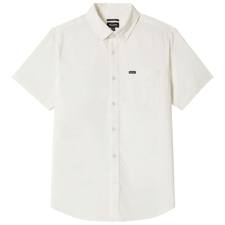 Brixton Sanford Oxford Short-Sleeve Woven Shirt - Men's Off White