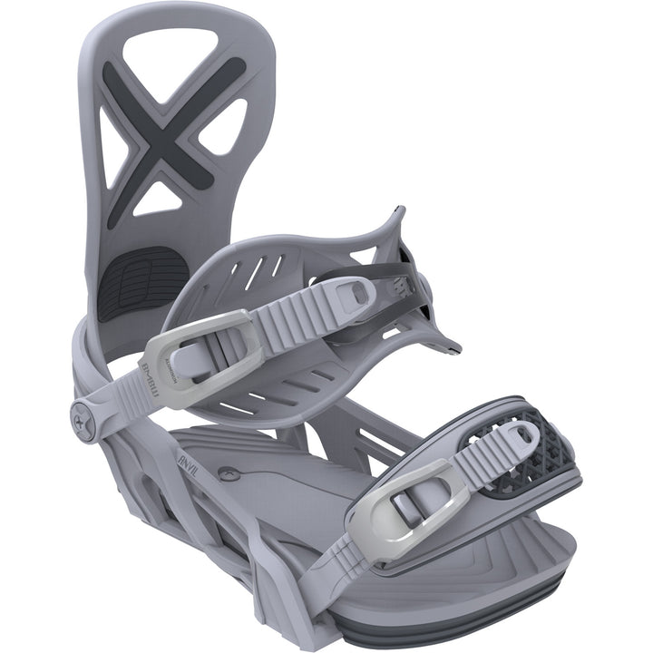 Bent Metal Anvil Snowboard Bindings 2027 Grey