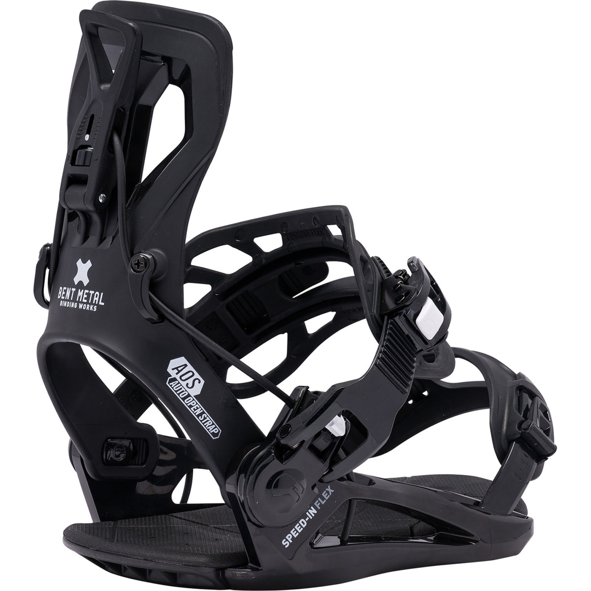 Bent Metal Speed-In Flex Snowboard Bindings 2027 Black