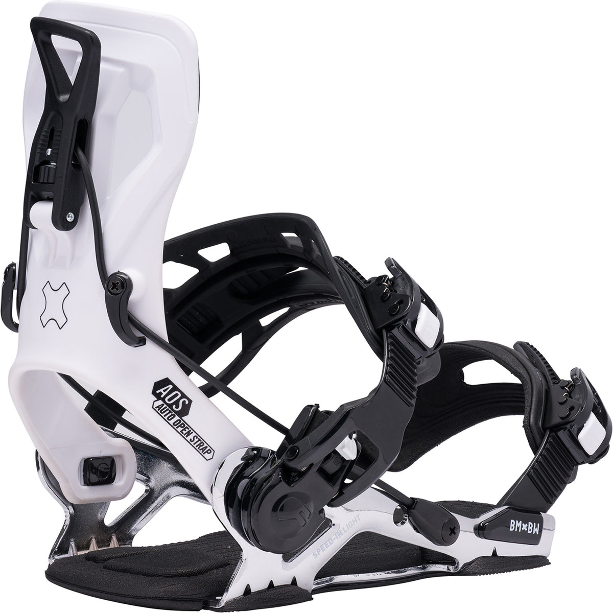 Bent Metal Speed-In Light Snowboard Bindings 2027 White