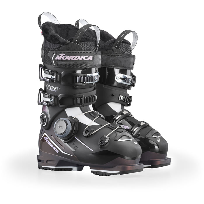 Nordica Sportmachine 3 95 BOA Ski Boots - Women's 2027 Black/Maroon/White