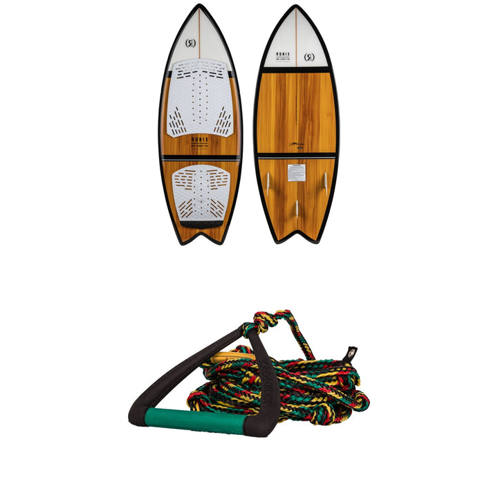 Ronix Koal Classic Fish + Liquid Force 9" DLX Handle + Floating Surf Rope Package