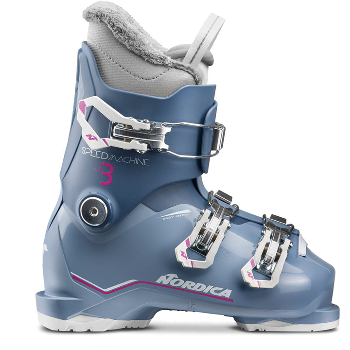 Nordica Speedmachine J 3 Ski Boots - Kids' 2027 Blue / Light Blue / Fucsia