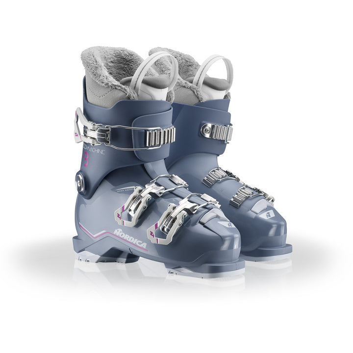 Nordica Speedmachine J 3 Ski Boots - Kids' 2027 Blue / Light Blue / Fucsia