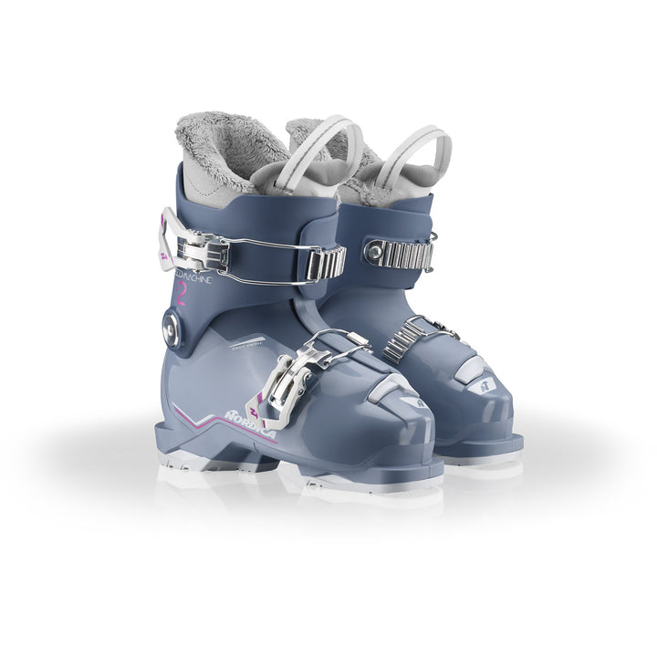 Nordica Speedmachine J 2 Ski Boots - Kids' 2027 Blue / Light Blue / Fucsia