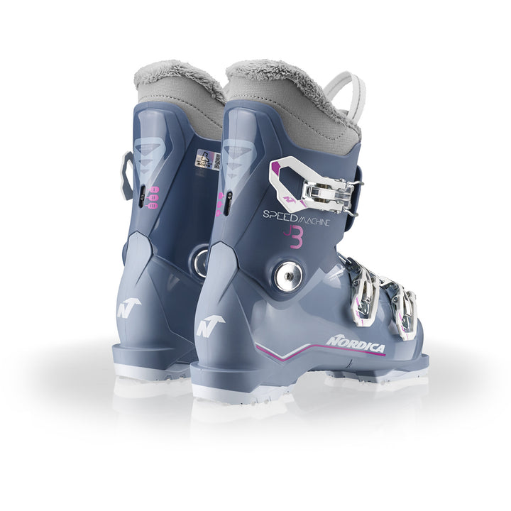 Nordica Speedmachine J 3 Ski Boots - Kids' 2027 Blue / Light Blue / Fucsia