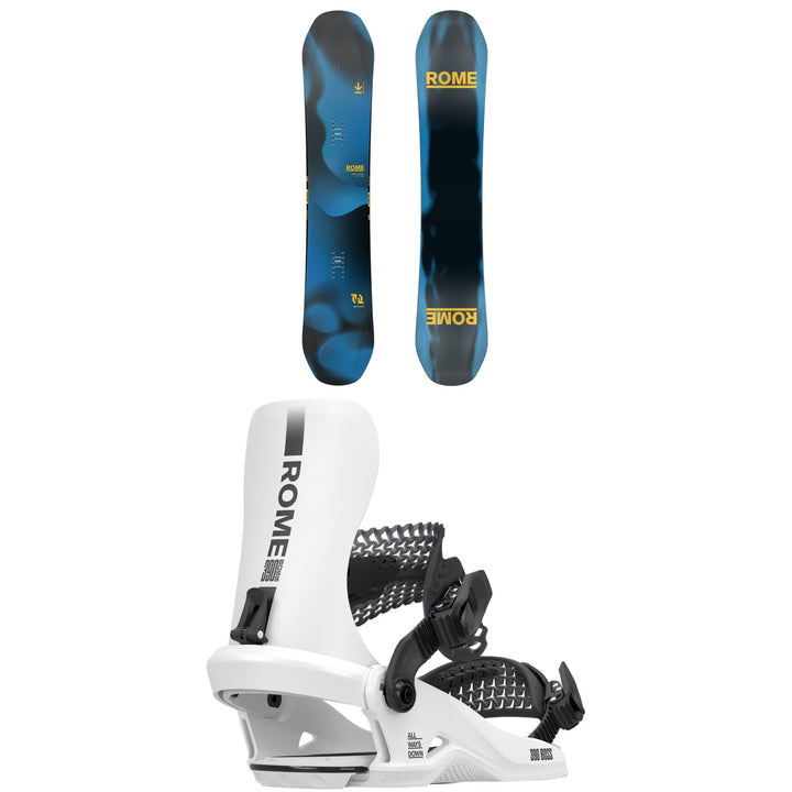 Rome Mechanic Snowboard -+ -390 Boss HW Snowboard Bindings 2026