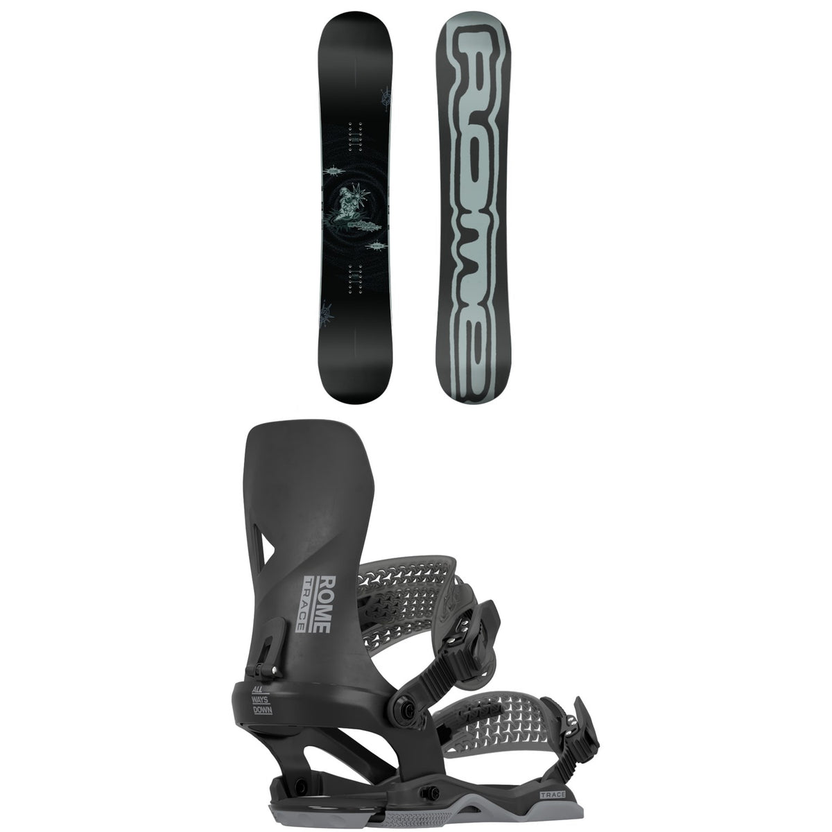 Rome Artifact Pro Snowboard + Trace AW Snowboard Bindings 2026