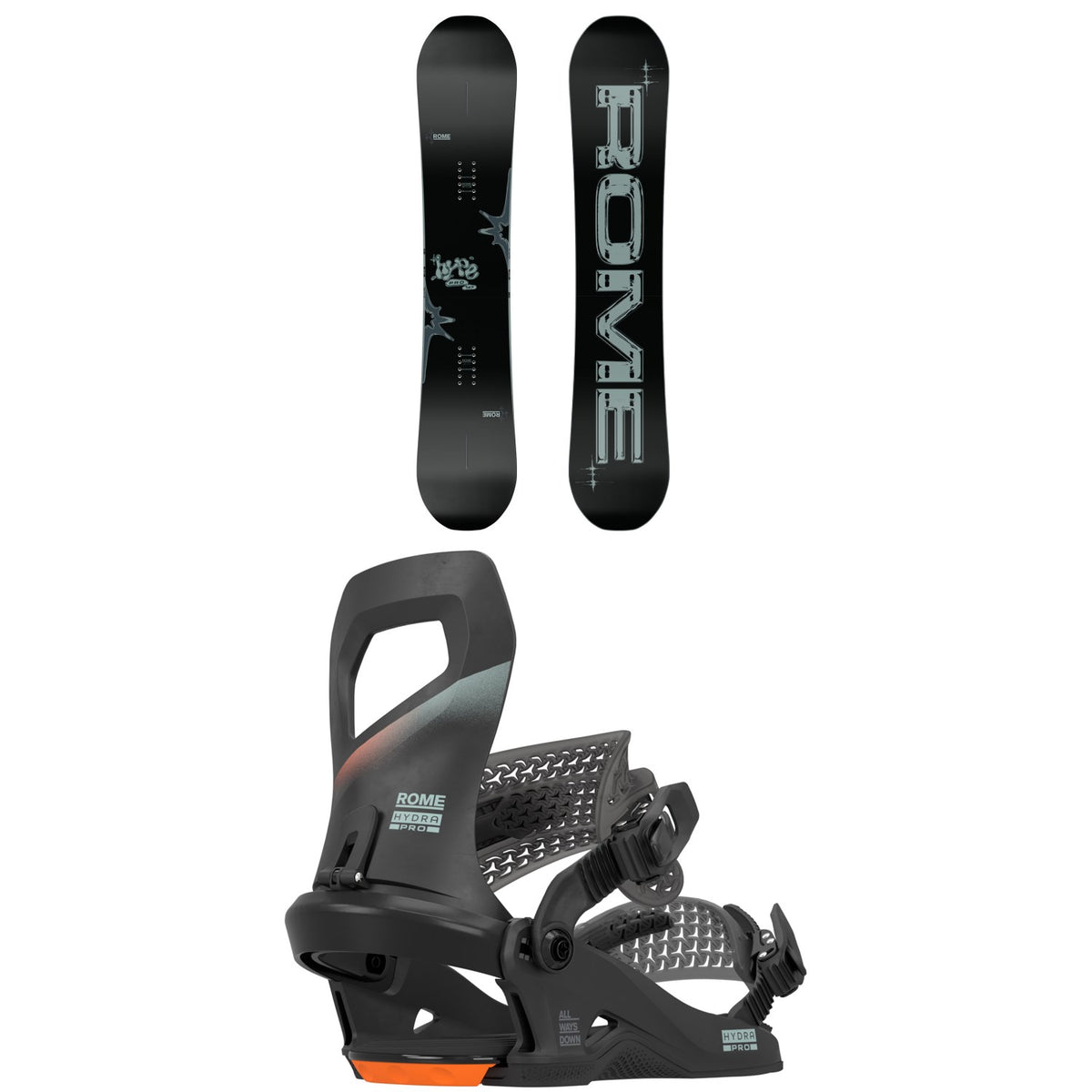 Rome Hype Pro Snowboard + Hydra Pro HW Snowboard Bindings - Women's 2026