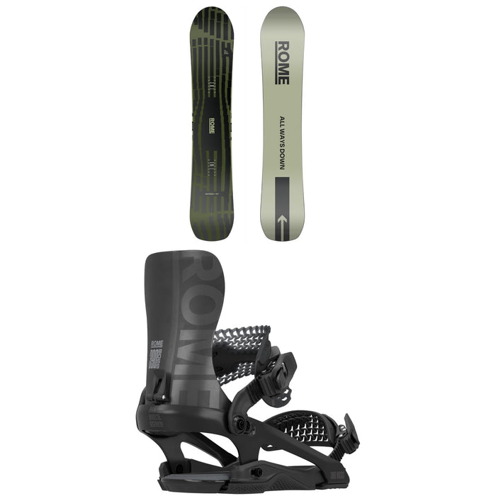 Rome Warden Snowboard + 390 Boss FW Snowboard Bindings 2026