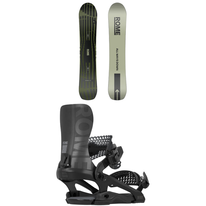 Rome Warden Snowboard + 390 Boss FW Snowboard Bindings 2026