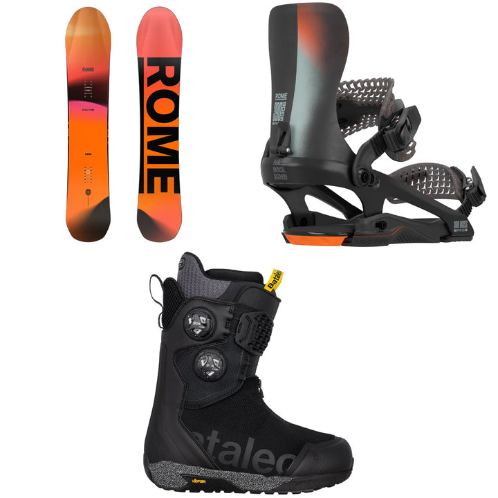 Rome Ravine Snowboard + 390 Boss Pro FW Snowboard Bindings + Bataleon Acid Boa Snowboard Boots 2026