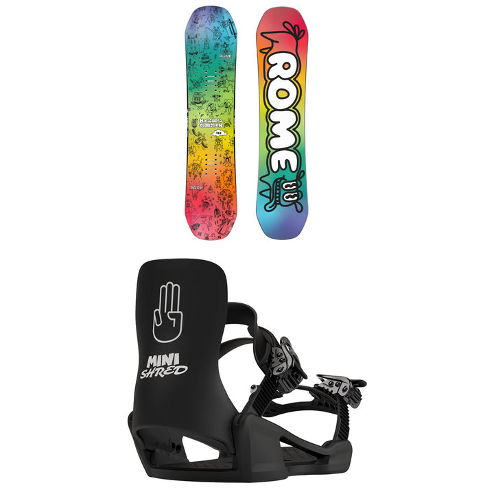 Rome Minishred Snowboard + Bataleon Minishred Snowboard Bindings - Kids' 2026
