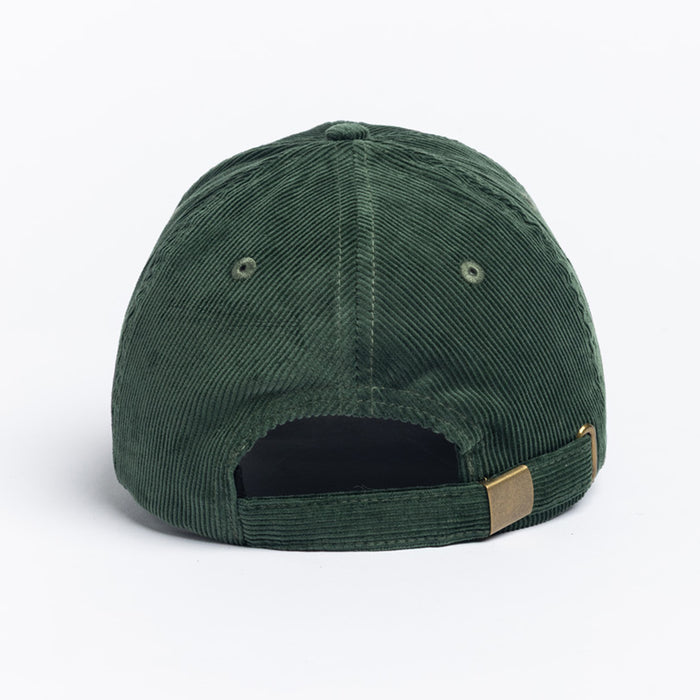 Autumn Cord 6 Panel Hat Green