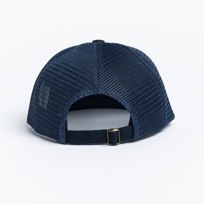 Autumn Trucker Strapback Hat Navy