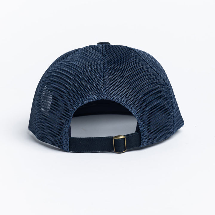 Autumn Trucker Strapback Hat Navy