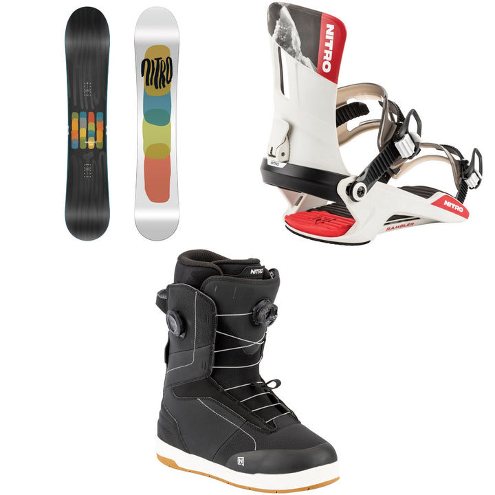 Nitro Phase Snowboard + Rambler Snowboard Bindings + Venture Boa Snowboard Boots 2026