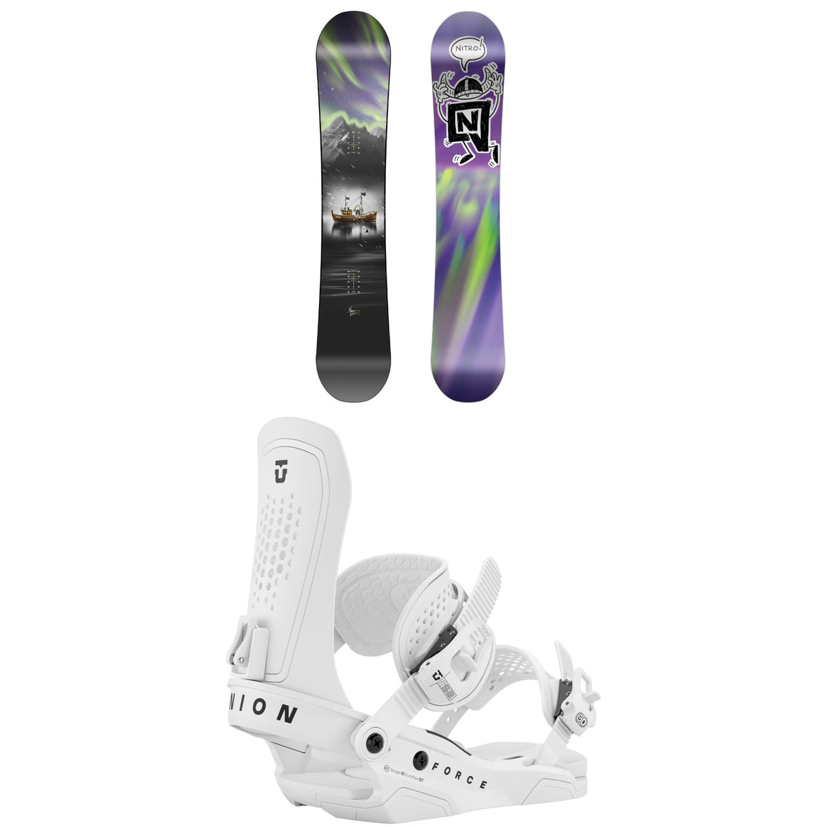 Nitro Team Pro x Marcus Kleveland Snowboard + Union Force Snowboard Bindings 2026