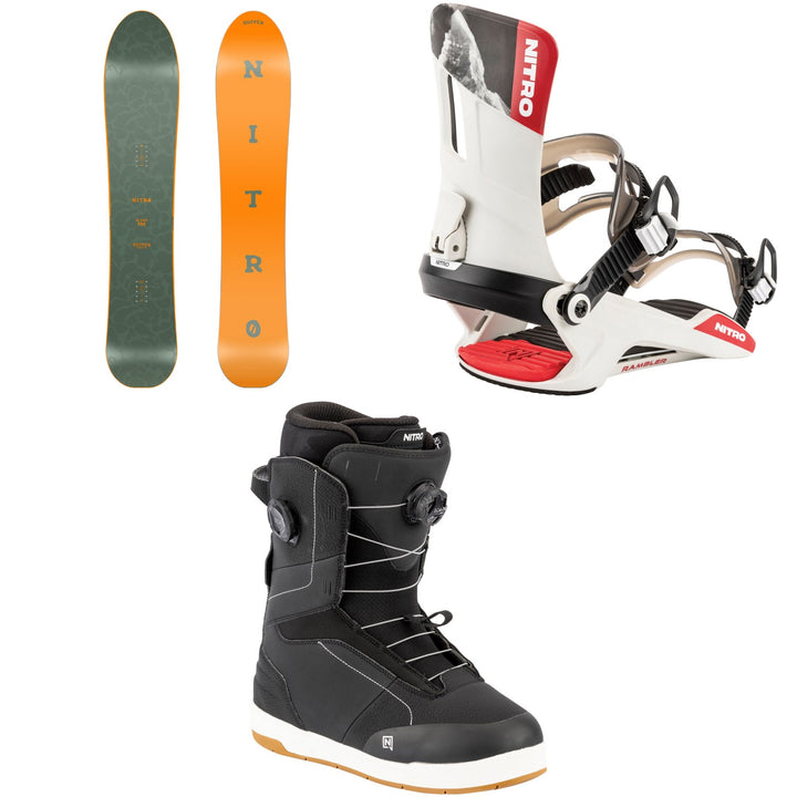 Nitro Slash Snowboard + Rambler Snowboard Bindings + Venture Boa Snowboard Boots 2026