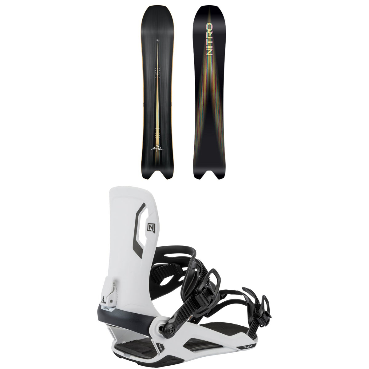 Nitro Squash Snowboard + Talent Snowboard Bindings 2026