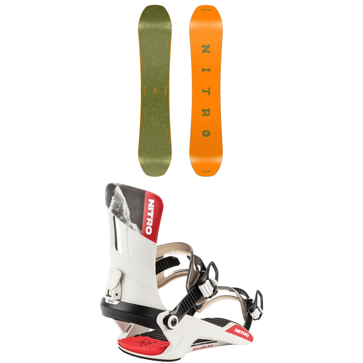 Nitro Basher Snowboard + Rambler Snowboard Bindings 2026