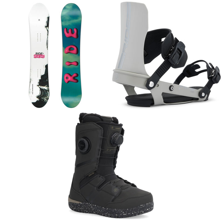 Ride Saturday Snowboard + Specter Snowboard Bindings + Karmyn Zonal Snowboard Boots - Women's 2026