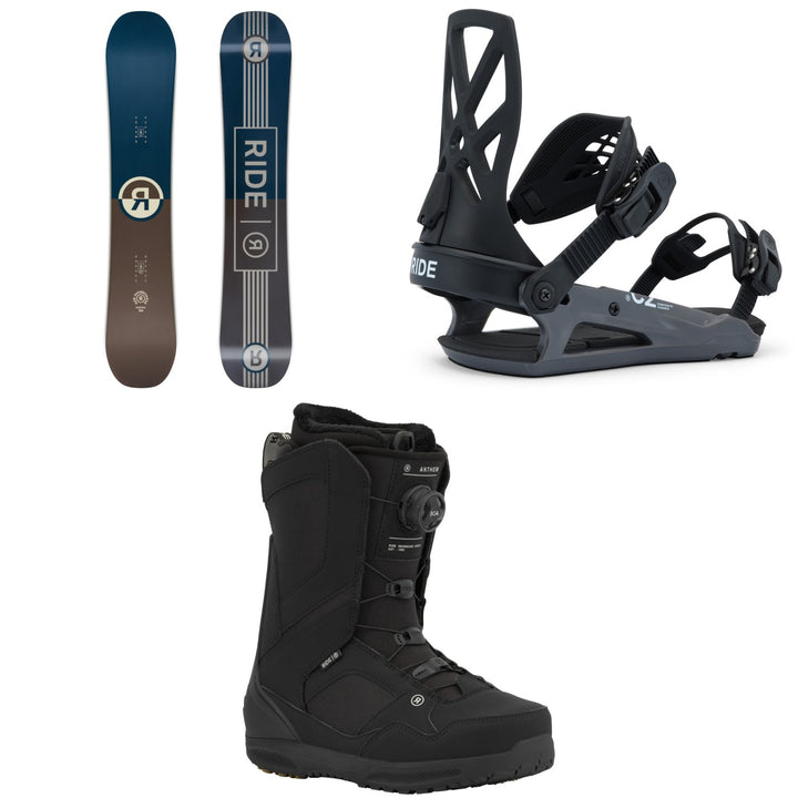 Ride Agenda Snowboard + C-2 Snowboard Bindings + Anthem Snowboard Boots 2026