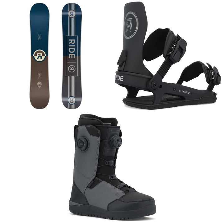 Ride Agenda Snowboard + C-6 Snowboard Bindings + Lasso Boa Snowboard Boots 2026