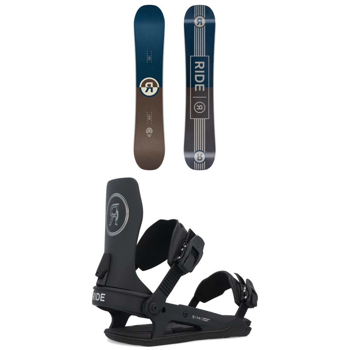 Ride Agenda Snowboard + C-6 Snowboard Bindings 2026