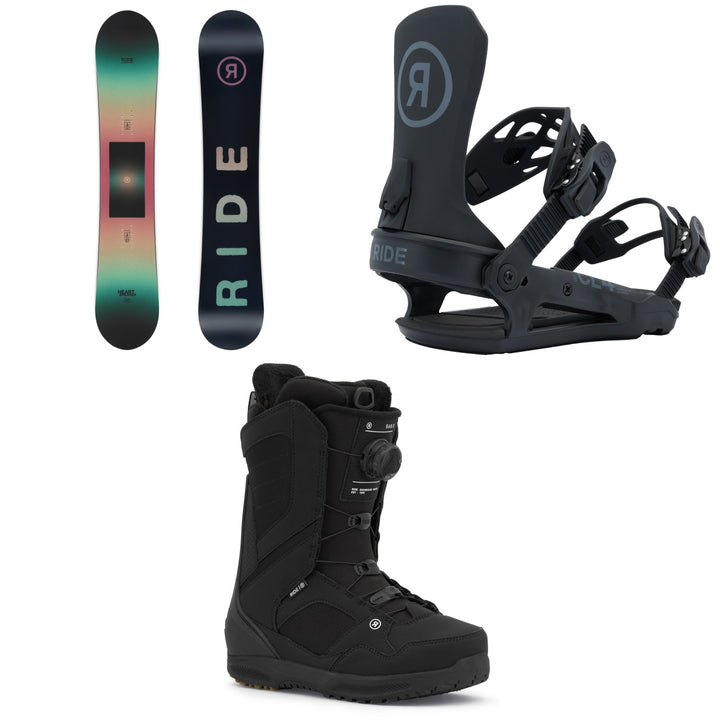 Ride Heartbreaker Snowboard + CL-4 Snowboard Bindings + Sage Snowboard Boots - Women's 2026