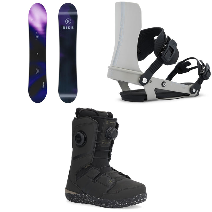 Ride Compact Snowboard + Specter Snowboard Bindings + Karmyn Zonal Snowboard Boots - Women's 2026