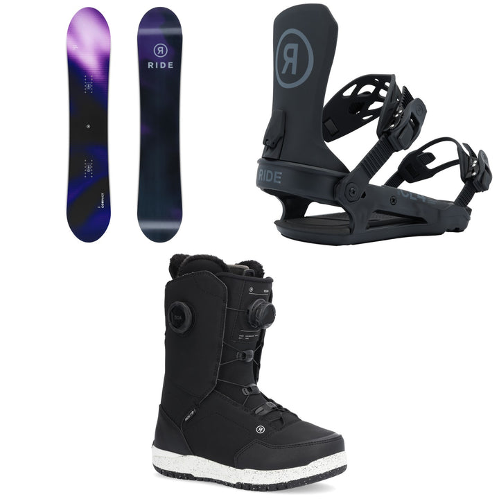 Ride Compact Snowboard + CL-4 Snowboard Bindings + Hera Snowboard Boots - Women's 2026