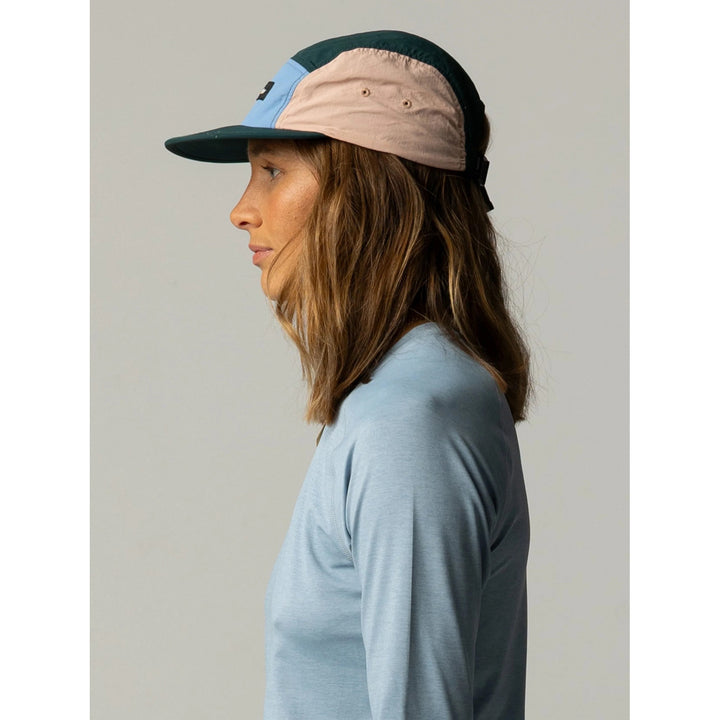 Finisterre Apex Soft-Peak 5-Panel Hat Dark Ocean/Bay Blue/Rock Salt
