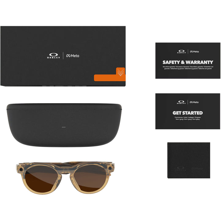 Oakley Meta HSTN Sunglasses Light Curry/Transitions Brown