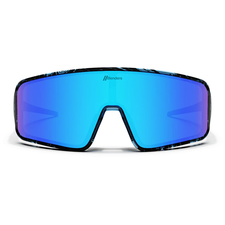 Blenders Eclipse Small Sunglasses Blue Print/Blue/Light Blue #2 Polarized
