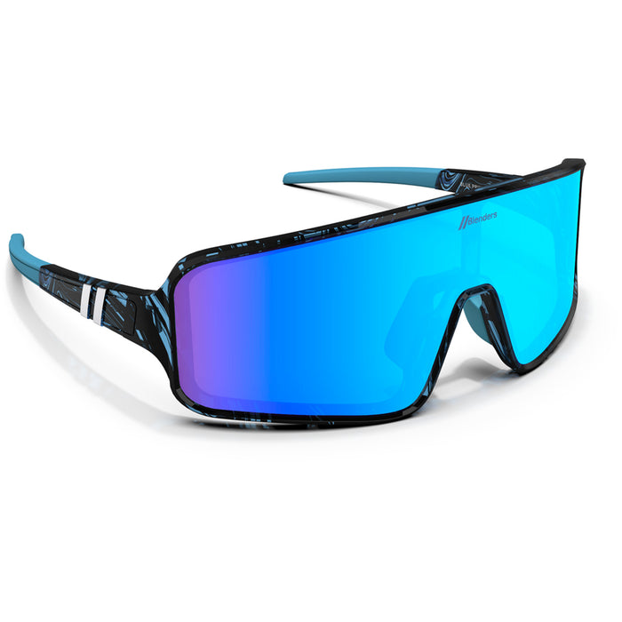 Blenders Eclipse Small Sunglasses Blue Print/Blue/Light Blue #2 Polarized