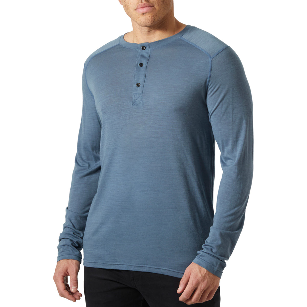 Helly Hansen HH Durawool Long-Sleeve Henley - Men's Washed Navy