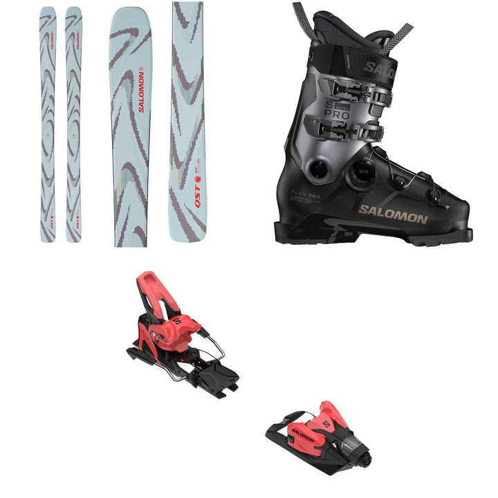 Salomon QST 94 Skis + S/Pro Supra BOA 120 Ski Boots + Strive 14 GW Ski Bindings 2026