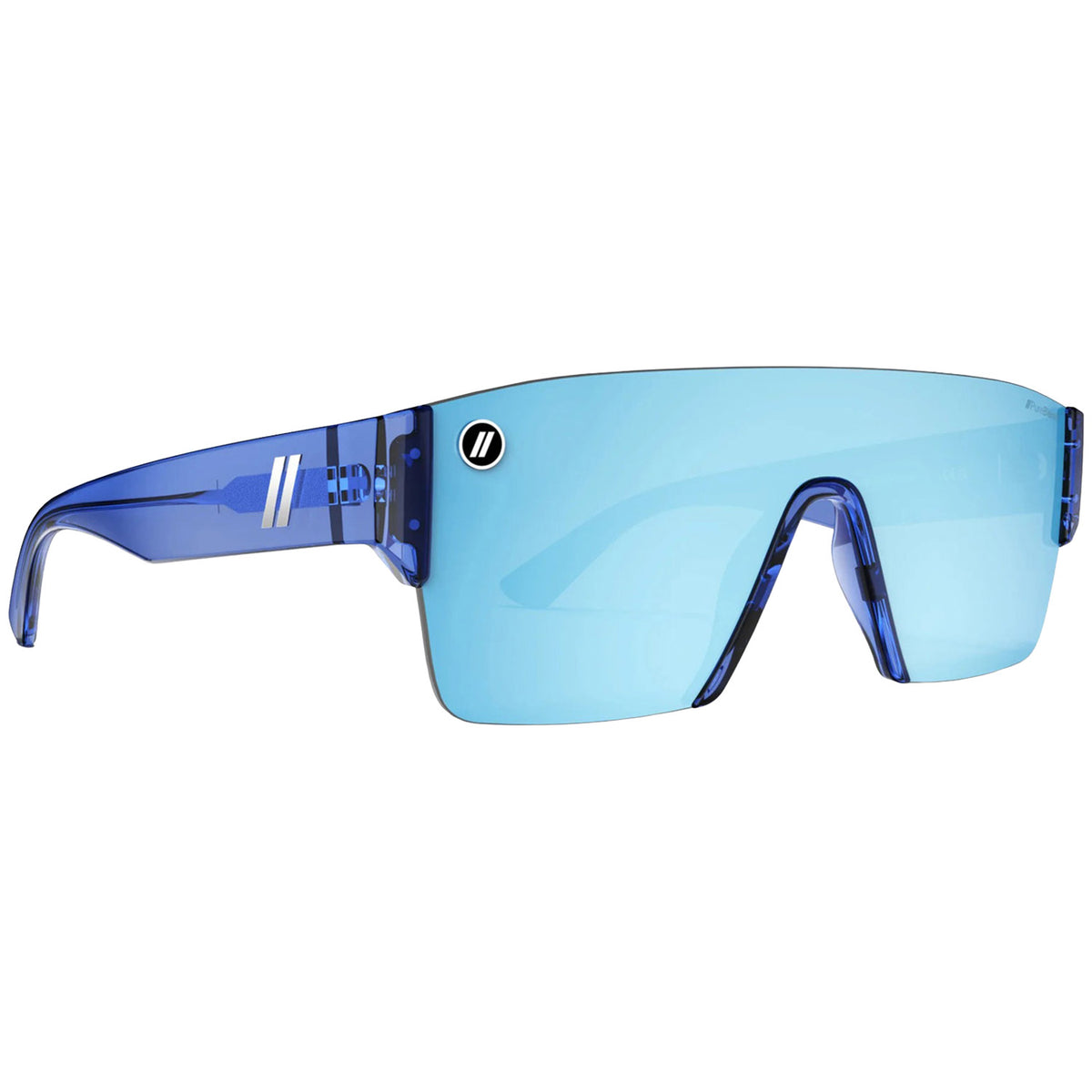 Blenders Kingpin Sunglasses Crystal Indigo/Blue/Light Blue Polarized