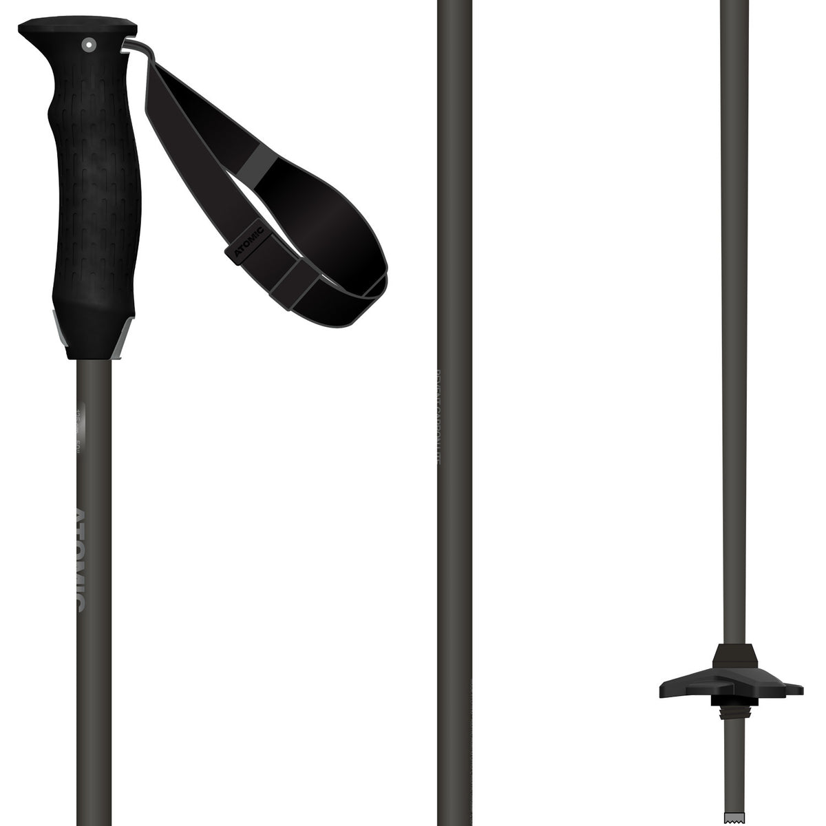 Atomic Revent Carbon Lite Ski Poles 2027 Black