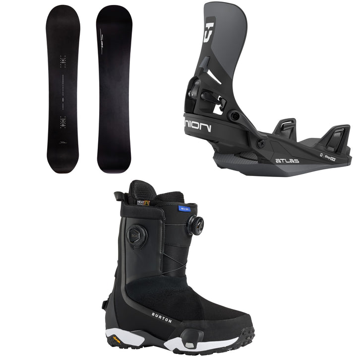 Sims Macrodose Snowboard + Union Atlas Step On Snowboard Bindings + Burton Highshot X Step On Snowboard Boots 2026