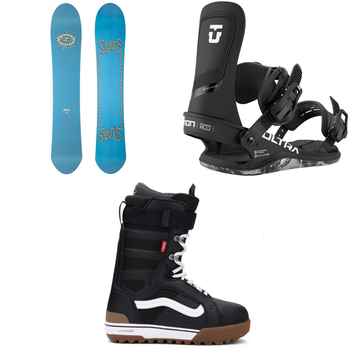 Sims Nub Snowboard + Union Ultra Snowboard Bindings + Vans Hi-Standard Pro Snowboard Boots - Women's 2026