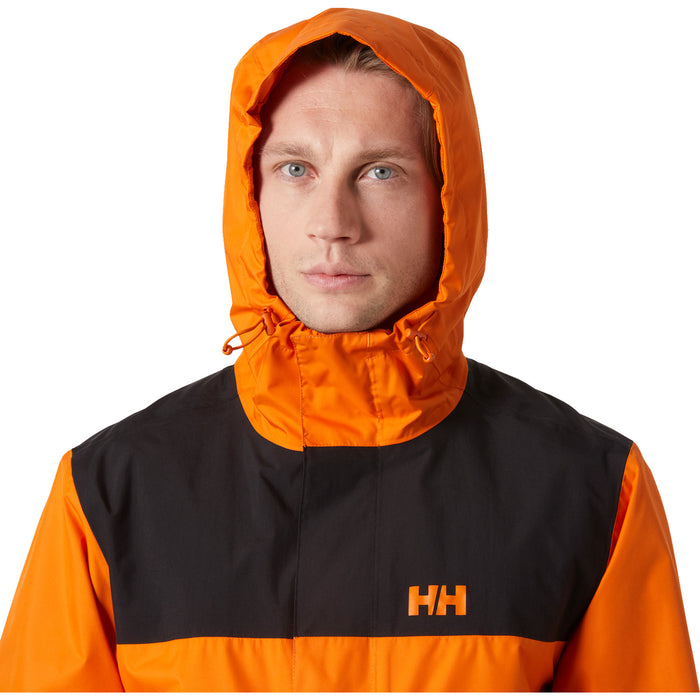 Helly Hansen Vancouver Rain Jacket - Men's Orange Peel