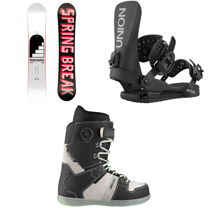 CAPiTA Spring Break Stairmaster Snowboard + Union STR Snowboard Bindings + Deeluxe D.N.A. Snowboard Boots 2026